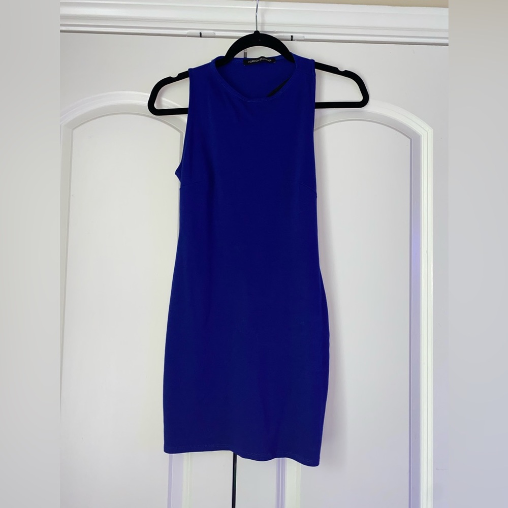 Blue Cut Out Dress